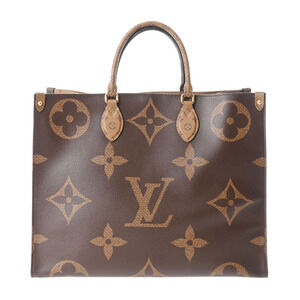 Louis Vuitton Monogram Reverse On the Go Brown Canvas Bag